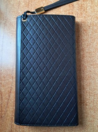 Bolso de mano negro Georges Rech. 22 x 13 cm