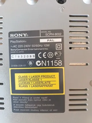 Consola PlayStation 1 Sony Gris