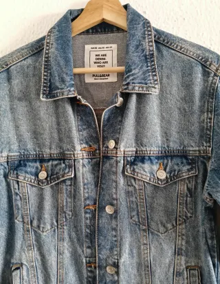Chaqueta vaquera oversize Pull&Bear azul denim