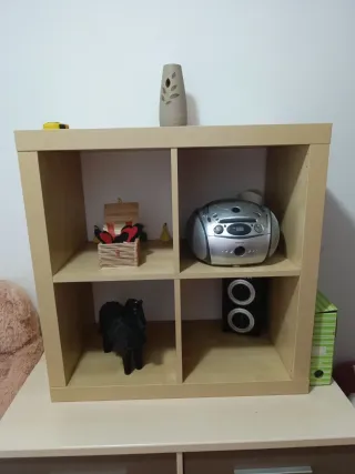 Estantería Modular Beige y Negra