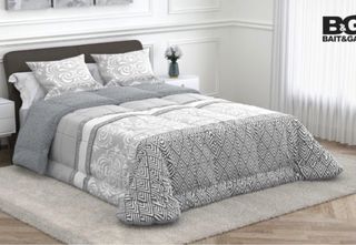 Edredón sherpa Ginna cama 135cm gris