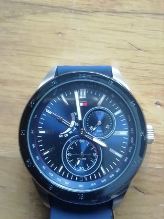 Reloj Tommy Hilfiger Azul y Plateado