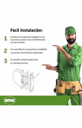 Recogedor persiana empotrable compacto