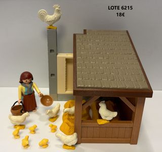Lote 6215 Playmobil Aldeana y gallinas para Belén