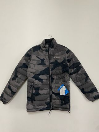 Abrigo Columbia Camuflaje Negro Gris