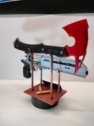 Resident Evil  Leon Magnun + Axe + Stand + shells