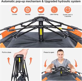 Tienda de campaña automática 3 personas