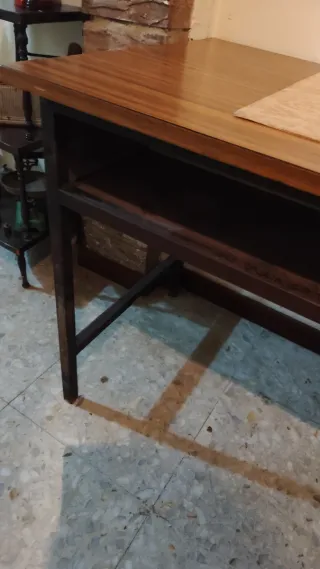 Pupitre Mesa Vintage Colegio Madera y Metal