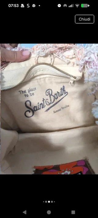 Borsa Saint Barth Multicolor