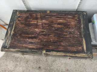 Baúl antiguo años 50 madera y metal