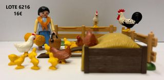Lote 6216 Playmobil Aldeana y gallinas para Belén