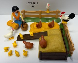 Lote 6216 Playmobil Aldeana y gallinas para Belén