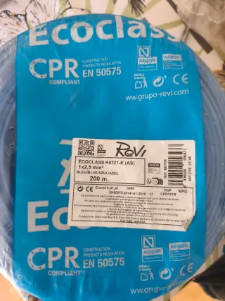 Cable Revi Ecoclass H07Z1-K 1x2,5 mm²