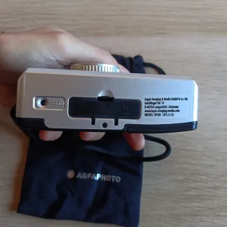 Cámara Analógica AgfaPhoto MarrónPlata.Con carrete