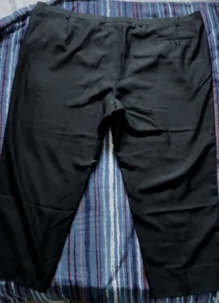 Pantalón de traje negro 4XL