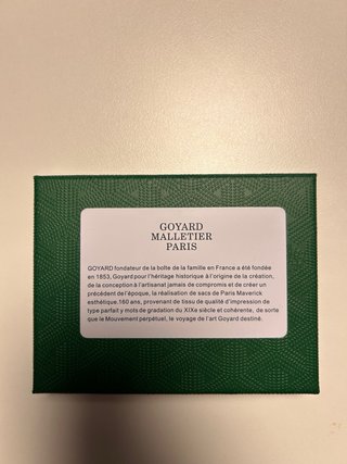 Porta carte Goyard nuovo