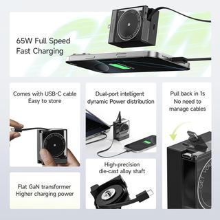 Cargador SHARGE USB-C 65W Retráctil NUEVO