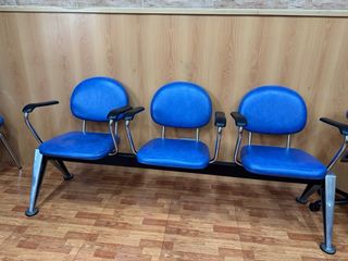 Sillón de peluqueria aźul