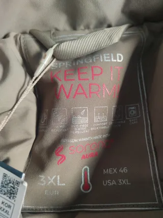 Abrigo Springfield Beige/Marrón Nuevo