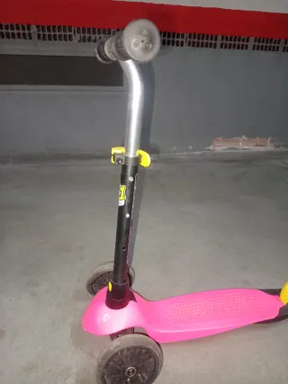 Patinete 3 ruedas infantil rosa