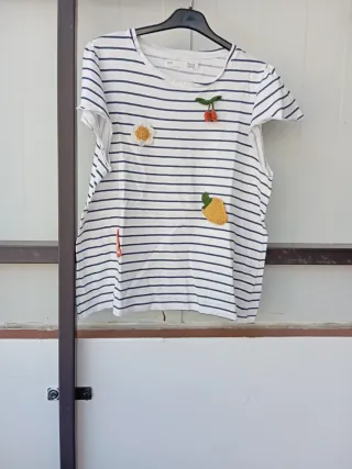 Camiseta Rayas Mujer Talla M