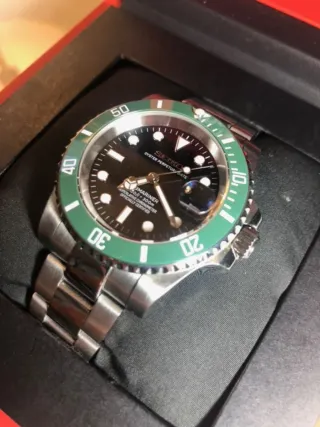 Reloj Seiko Mod - Submariner "Starbucks" (Verde)