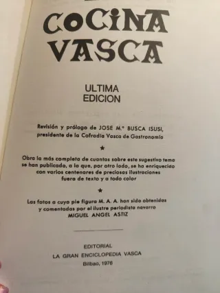 Libro La cocina vasca