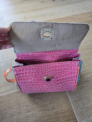 Bolso textura Cocodrilo Multicolor