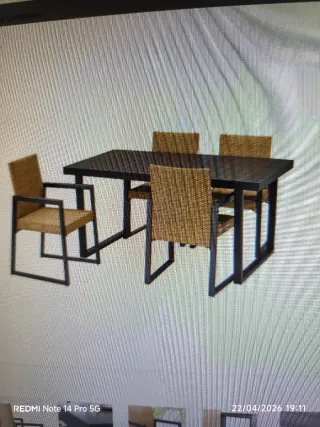 Mesa y 4 Sillas Terraza