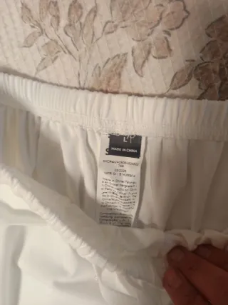 Pantalón ancho blanco