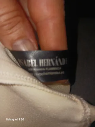 Blusa flamenca/rociera beige