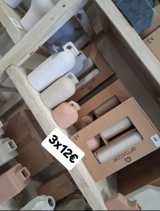 Juego de 3 jarrones decorativos