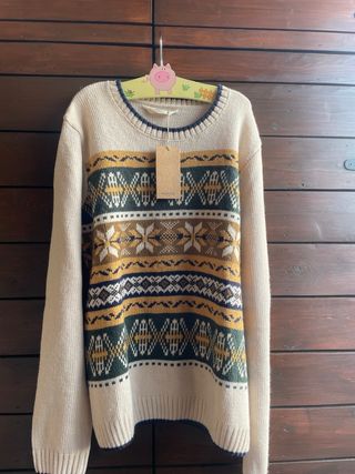 Jersey Mango Talla M Estampado Étnico