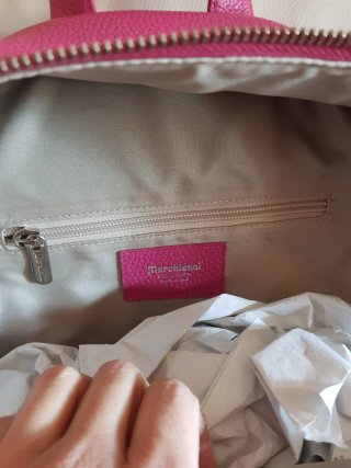 Zaino pelle fuxia made in Italy