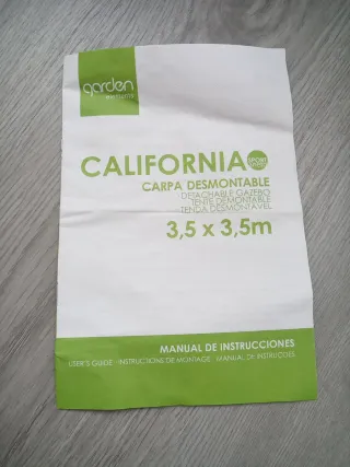 Carpa desmontable 3.5m x 3.5m