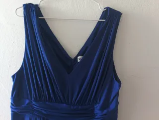 Vestido largo azul