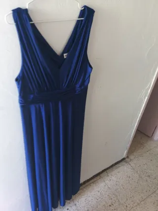 Vestido largo azul