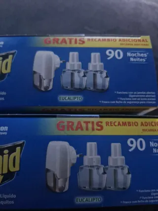 Pack 4 Raid Eléctrico Antimosquitos Eucalipto