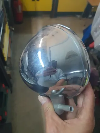 Faro moto cromado
