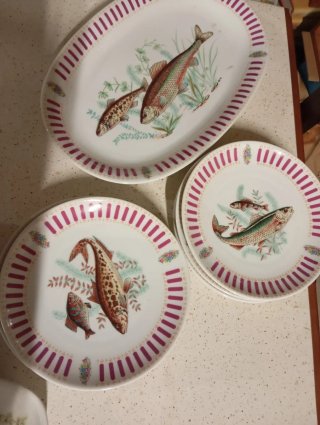 Piatto da portata servizio pesce