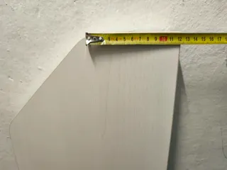 Balda madera blanca con vetas