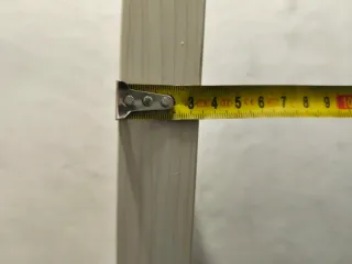 Balda madera blanca con vetas