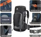 Zaino trekking 65L con copertura pioggia