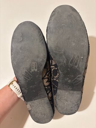 Manoletinas Pretty Ballerinas Negras y Beige