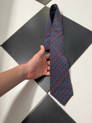 Corbata Pierre Balmain Azul y Roja