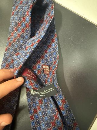 Corbata Pierre Balmain Azul y Roja
