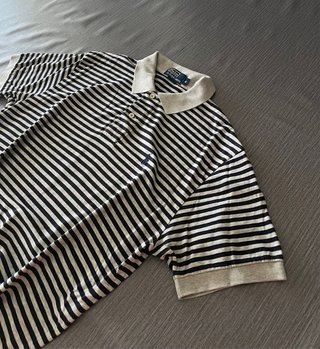 Polo Ralph Lauren Polo Azul/Gris Vintage Talla M
