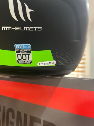 Casco MT Atom SV QUARK Talla L