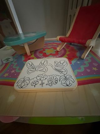 Casa de muñecas Kruselings con 6 muñecas