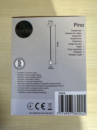Lámparas colgantes techo cable casquillo